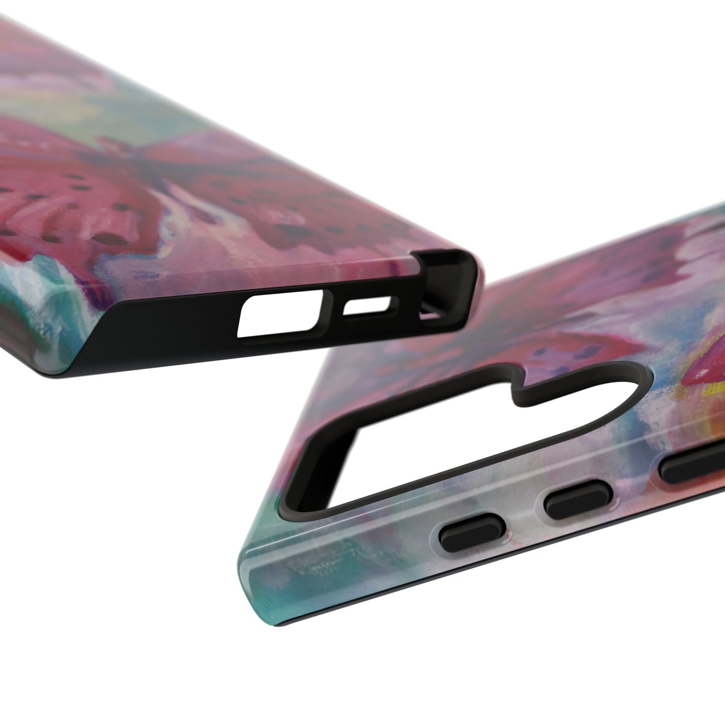 Pink Butterfly Case - Tough Cases, Cute Phone Cover, Nature Lover Gift, Vibrant