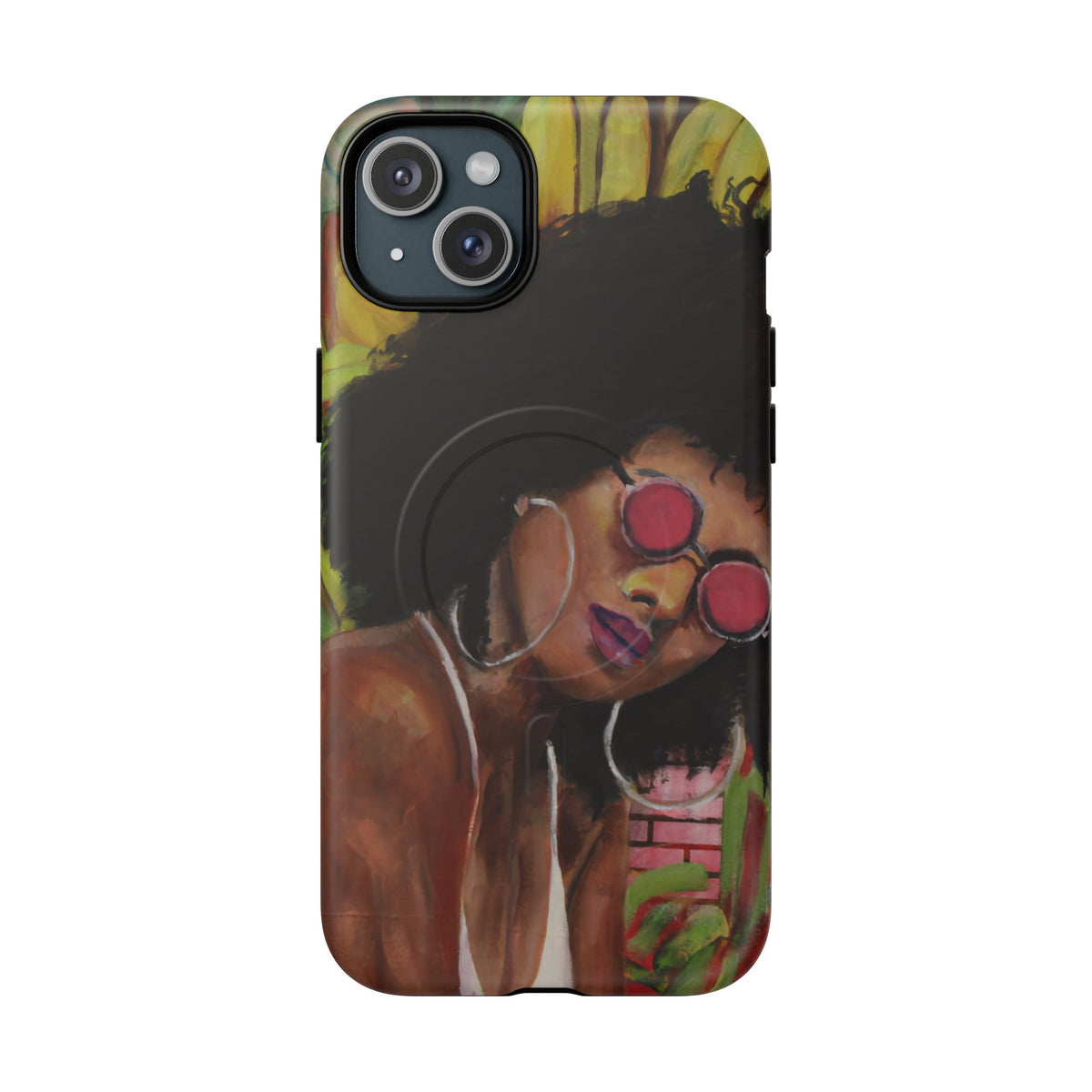 Afro Chic Phone Case — Retro Sunglasses Artwork Tough Magnetic Case