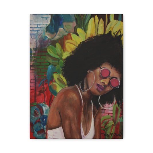 Boss Lady's Brownstone Tale Print, Wall Decor, Contemporary Artwork, Gift for Her, Home Aesthetic, Colorful Wall Art, Feminine Decor