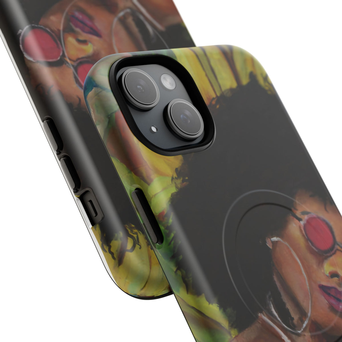 Afro Chic Phone Case — Retro Sunglasses Artwork Tough Magnetic Case