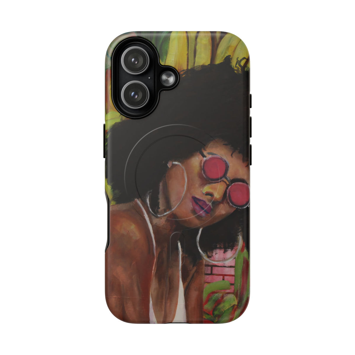 Afro Chic Phone Case — Retro Sunglasses Artwork Tough Magnetic Case