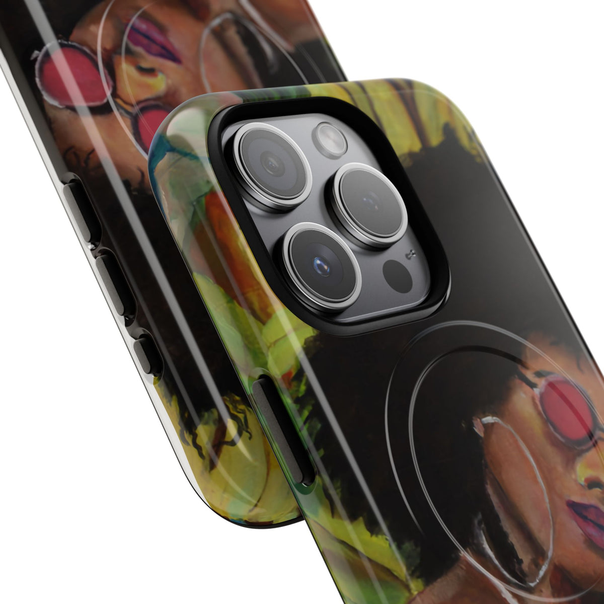 Afro Chic Phone Case — Retro Sunglasses Artwork Tough Magnetic Case