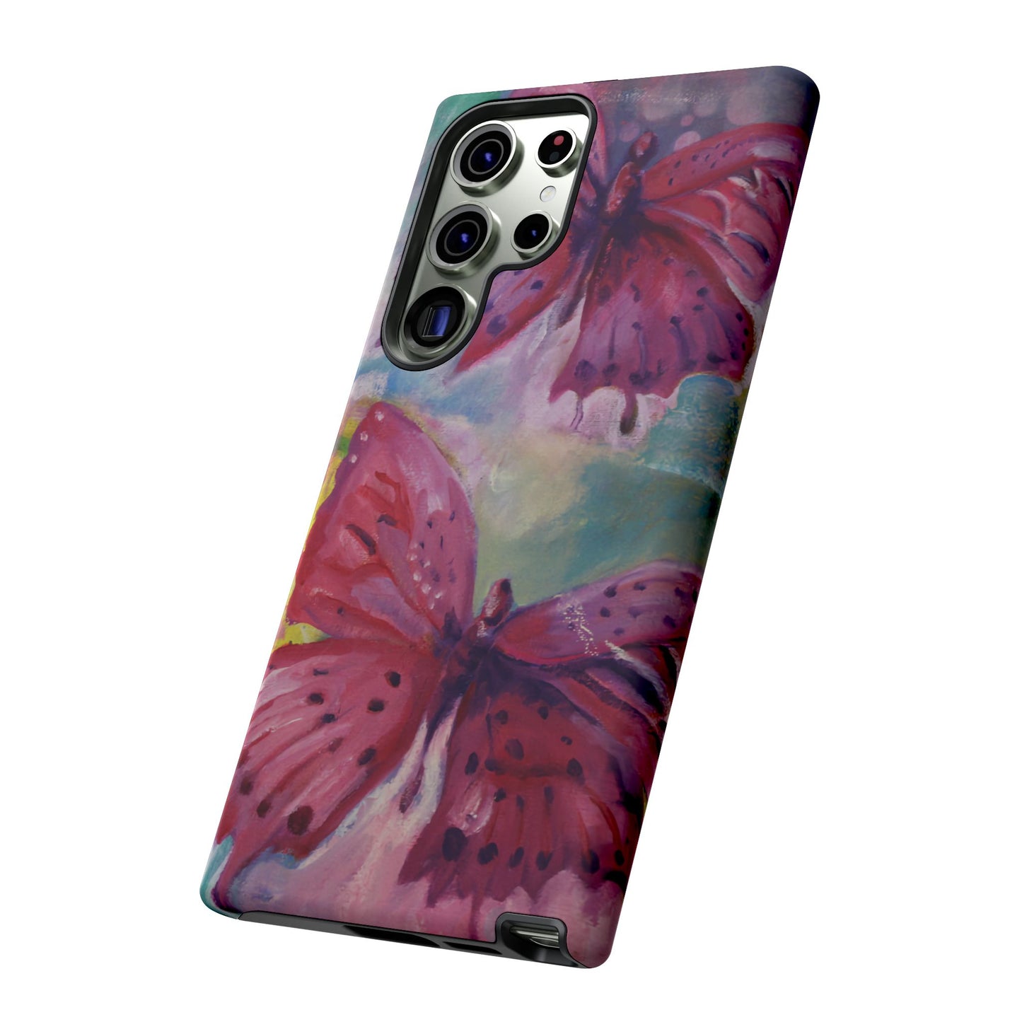 Pink Butterfly Case - Tough Cases, Cute Phone Cover, Nature Lover Gift, Vibrant