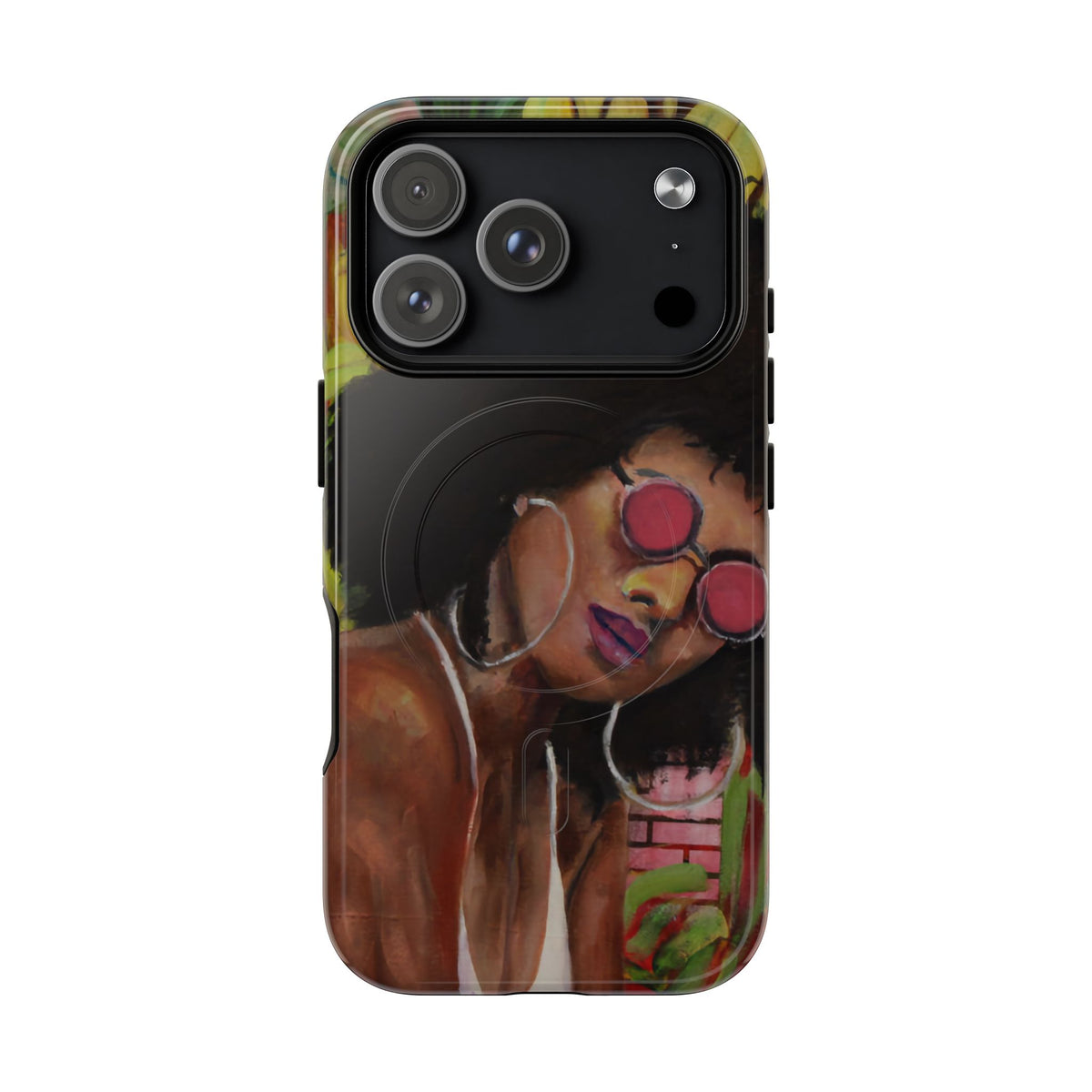 Afro Chic Phone Case — Retro Sunglasses Artwork Tough Magnetic Case