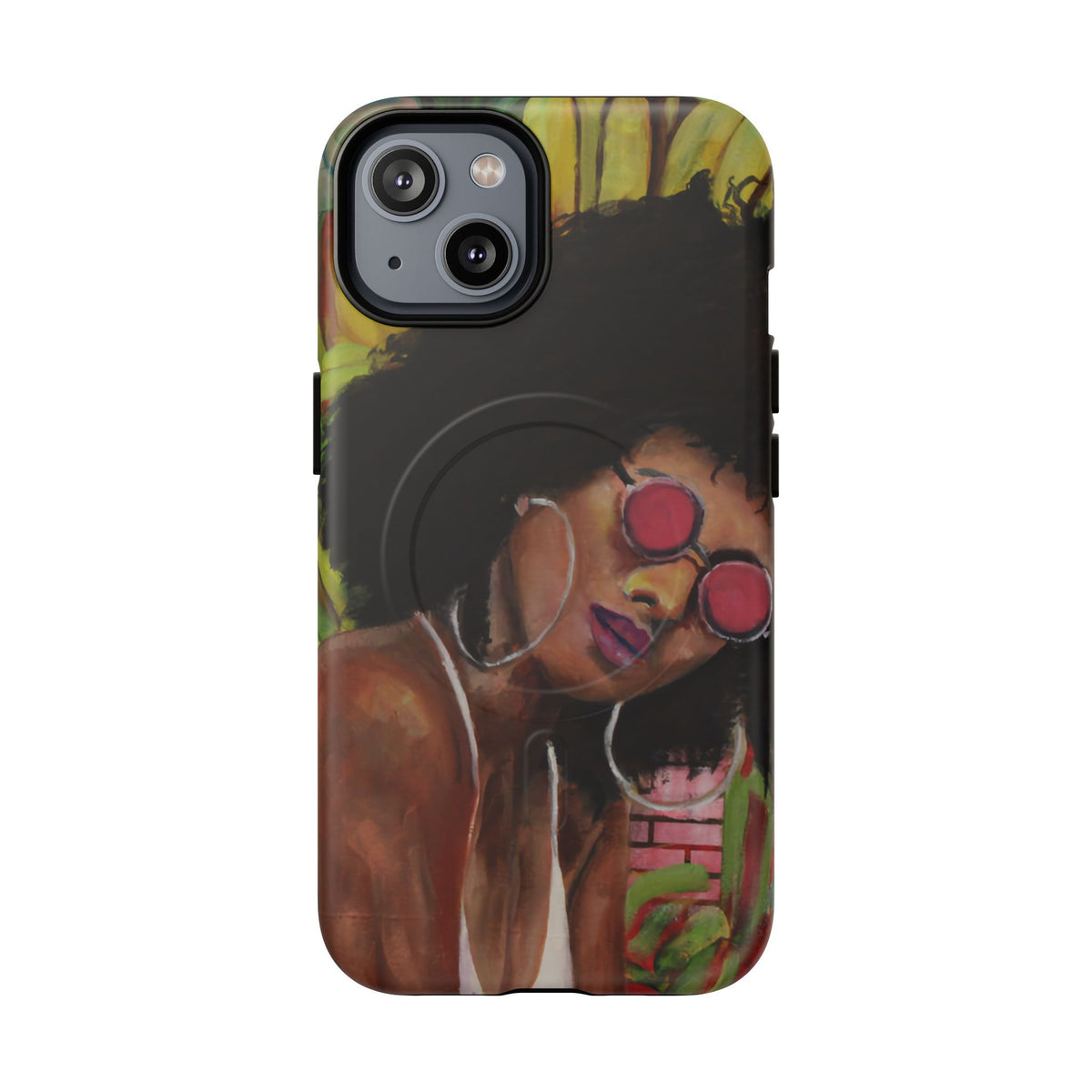 Afro Chic Phone Case — Retro Sunglasses Artwork Tough Magnetic Case