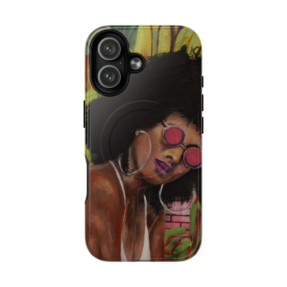 Afro Chic Phone Case — Retro Sunglasses Artwork Tough Magnetic Case