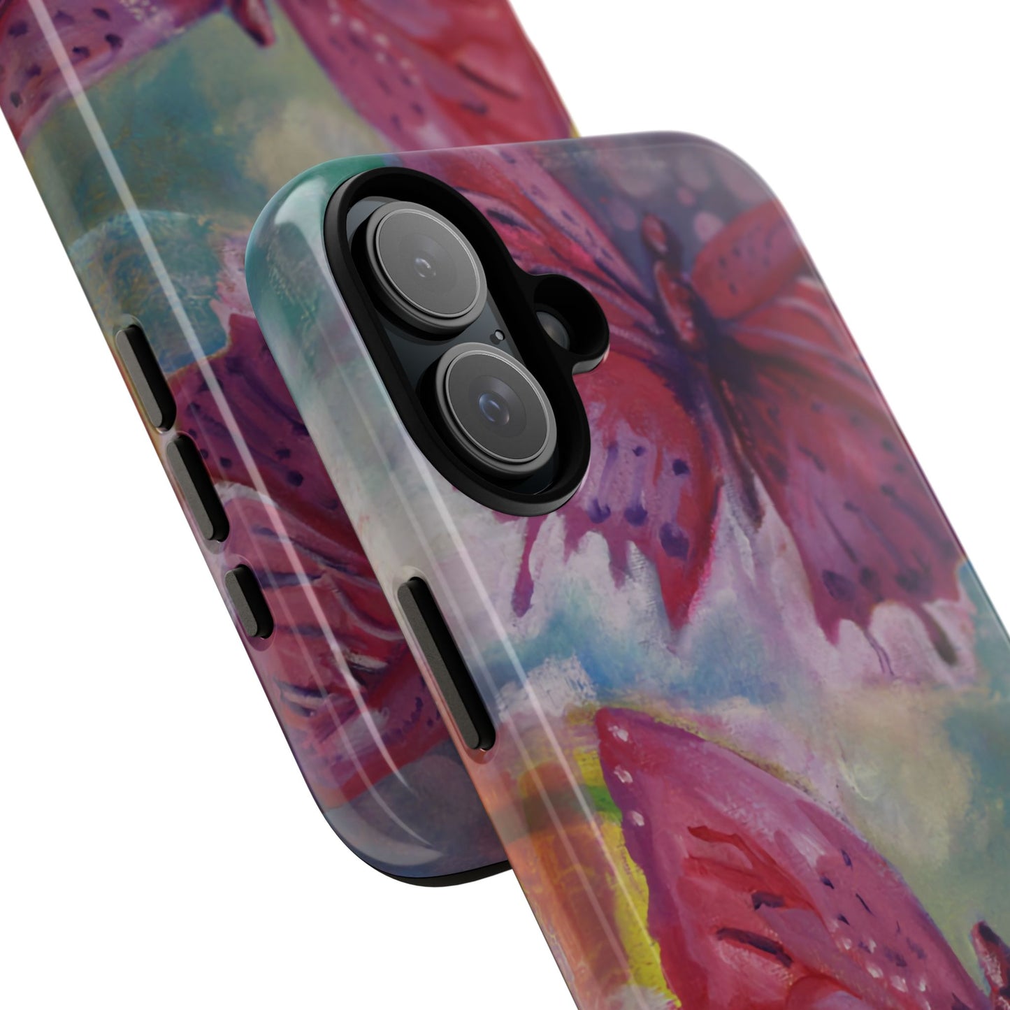 Pink Butterfly Case - Tough Cases, Cute Phone Cover, Nature Lover Gift, Vibrant