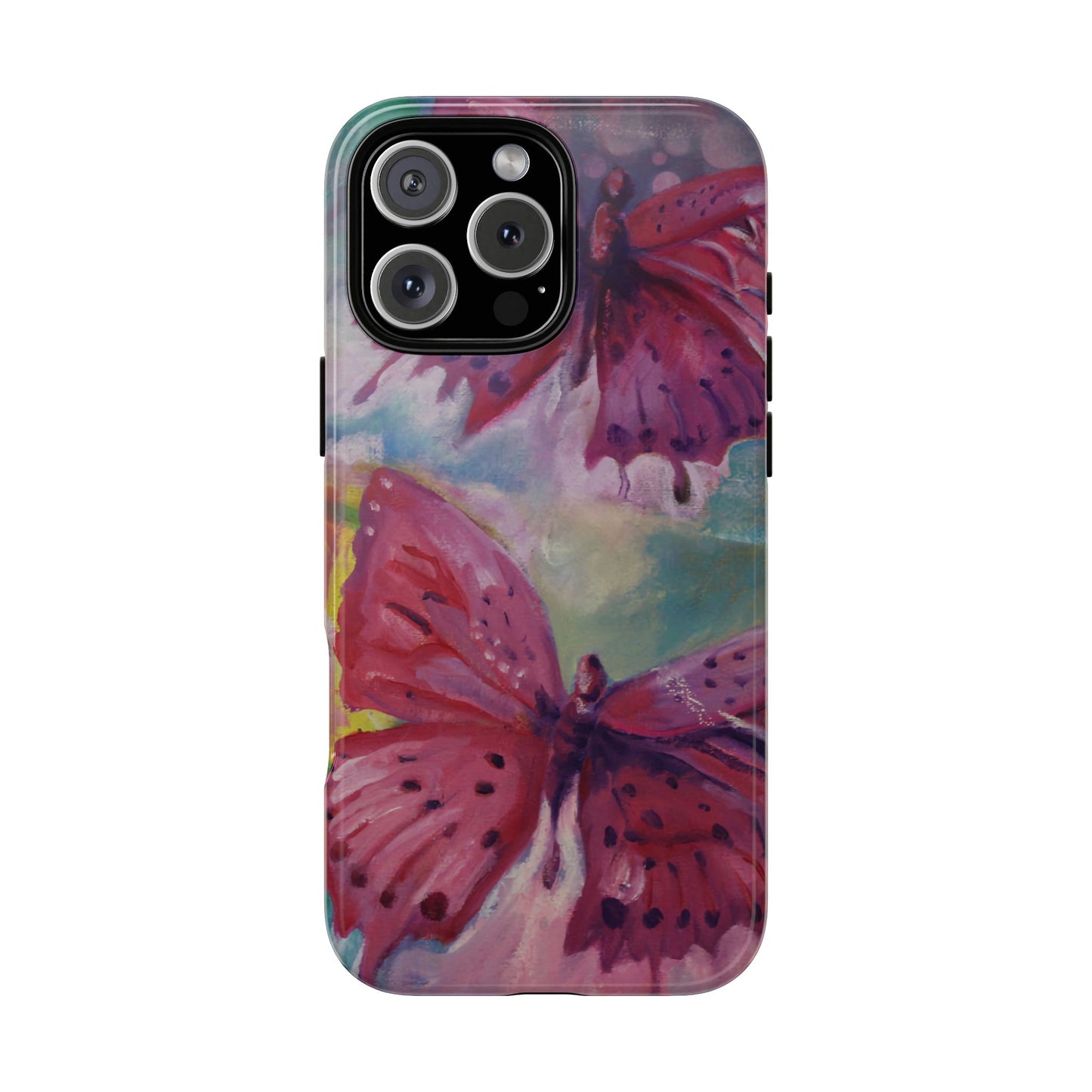 Pink Butterfly Case - Tough Cases, Cute Phone Cover, Nature Lover Gift, Vibrant