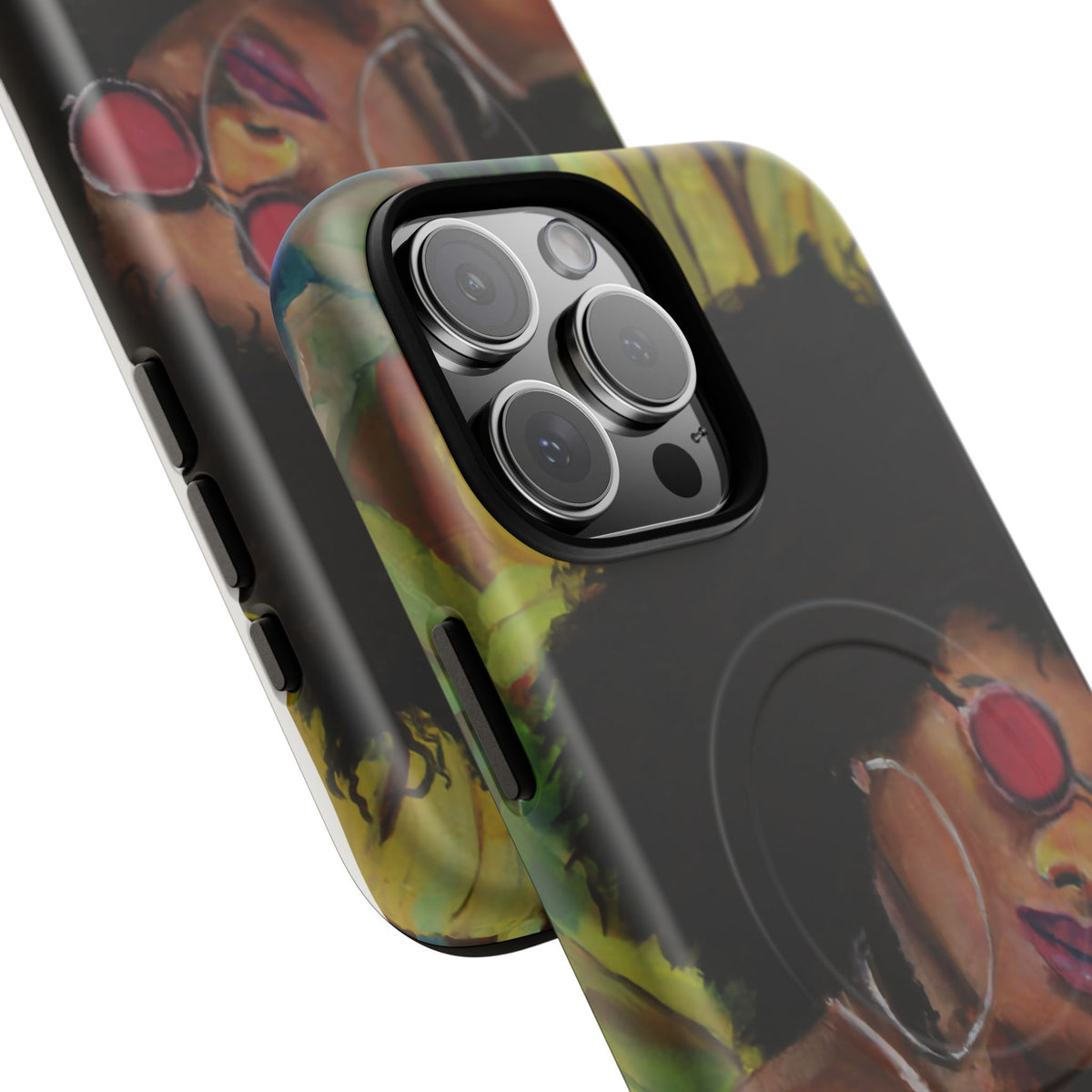 Afro Chic Phone Case — Retro Sunglasses Artwork Tough Magnetic Case