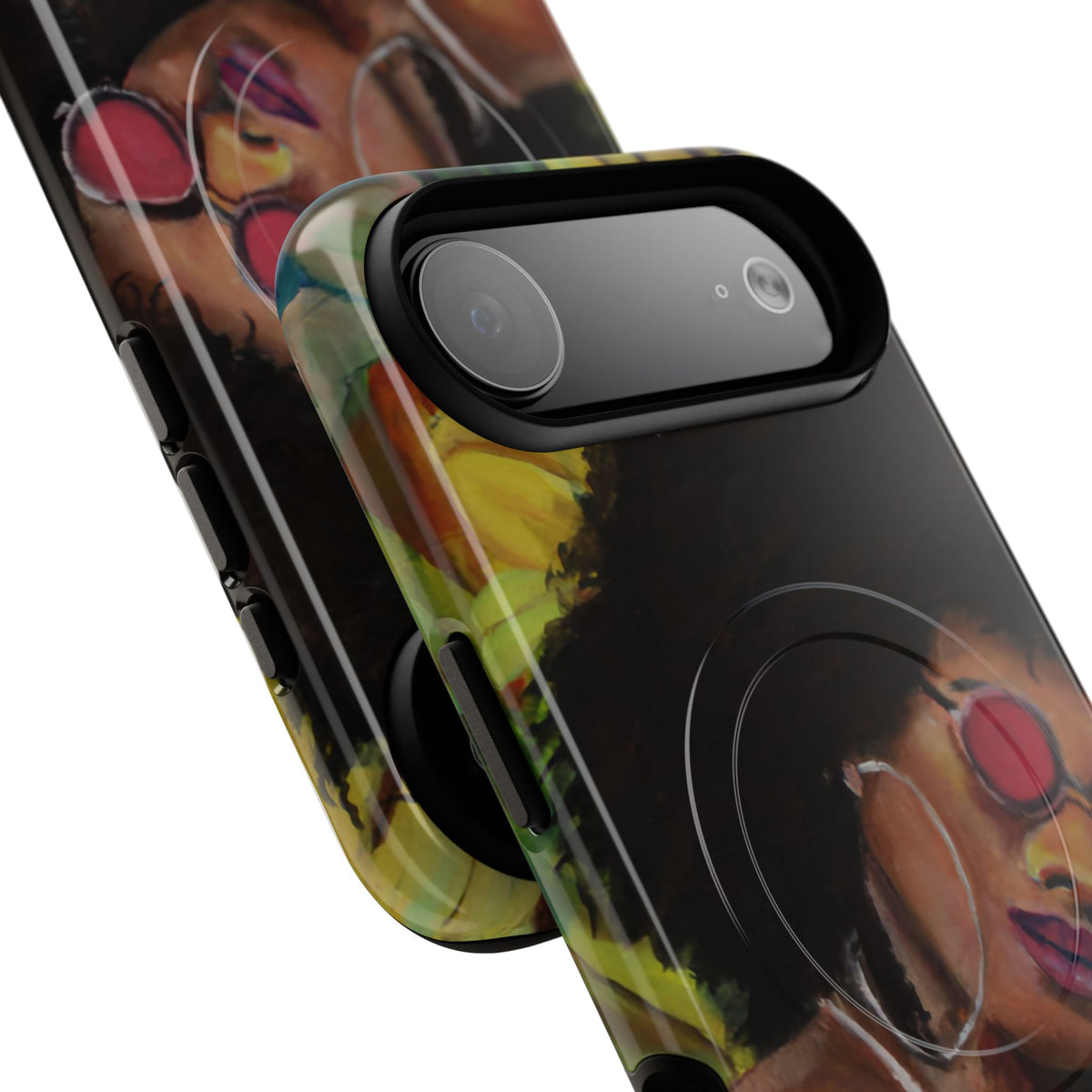Afro Chic Phone Case — Retro Sunglasses Artwork Tough Magnetic Case