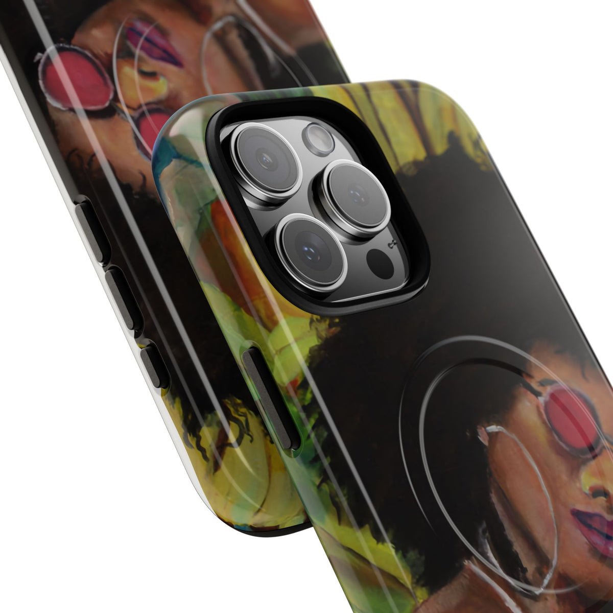 Afro Chic Phone Case — Retro Sunglasses Artwork Tough Magnetic Case