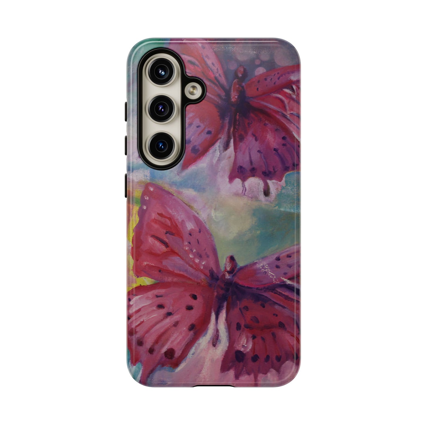 Pink Butterfly Case - Tough Cases, Cute Phone Cover, Nature Lover Gift, Vibrant