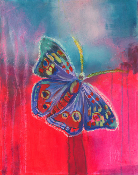 Red and Blue Butterfly